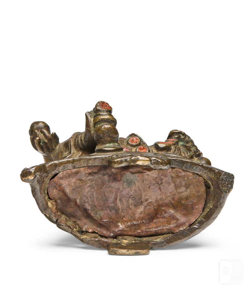 STATUE DE JAMBHALA EN BRONZE  TIBET, XIVE SIÈCLE - 图5